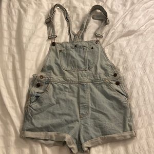 Brandy Melville Denim Short Overalls